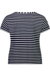 VASSALLI DROP SLEEVE TOP - NAVY/WHITE STRIPE