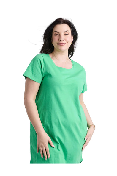 ELM AIDEN S/S DRESS - SPRING GREEN