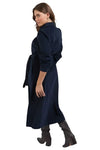ELM SERENA CORD DRESS - DARK SAPPHIRE