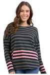 ELM TURN BACK L/S TEE - COSY CORAL