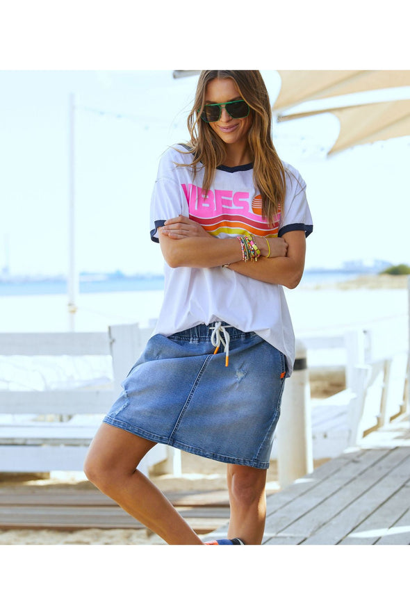 HAMMILL & CO RETRO SKIRT - DENIM