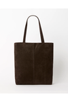 JUJU & CO SUEDE EVERYDAY TOTE - CHOCOLATE