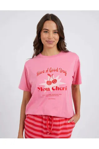 ELM MON CHERI TEE - PINK LEMONADE