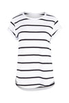 FOXWOOD MANLY STRIPE TEE - BLACK+WHITE