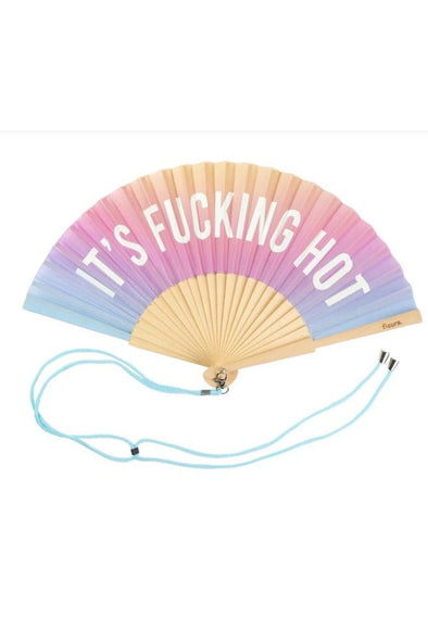 HAND FAN W/GIFT BOX - IT'S FUCKING HOT - GLOW