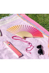 HAND FAN W/GIFT BOX - SUNSET
