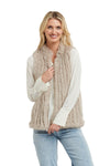365 DAYS FAUX FUR VEST - STONE