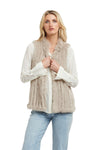 365 DAYS FAUX FUR VEST - STONE