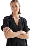 ELK FLEKKE DRESS - BLACK