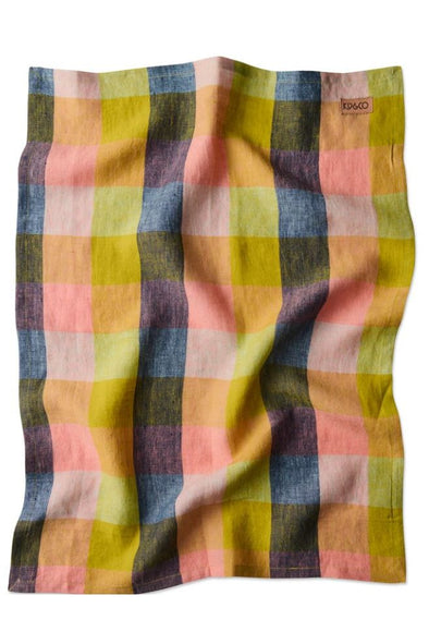KIP & CO TEA TOWEL - FLORIDA TARTAN (O/S)