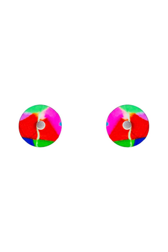 RILEY BURNETT BUTTON STUD EARRINGS - LENNOX NIGHTS