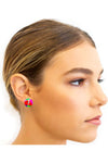 RILEY BURNETT BUTTON STUD EARRINGS - LENNOX NIGHTS