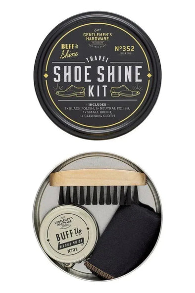 TRAVEL SHOE SHINE TIN