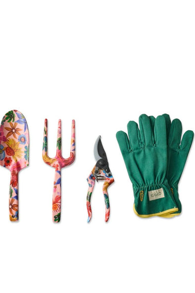 KIP & CO GARDEN TOOL & GLOVE SET - WILD FLOWERS IN BLOOM