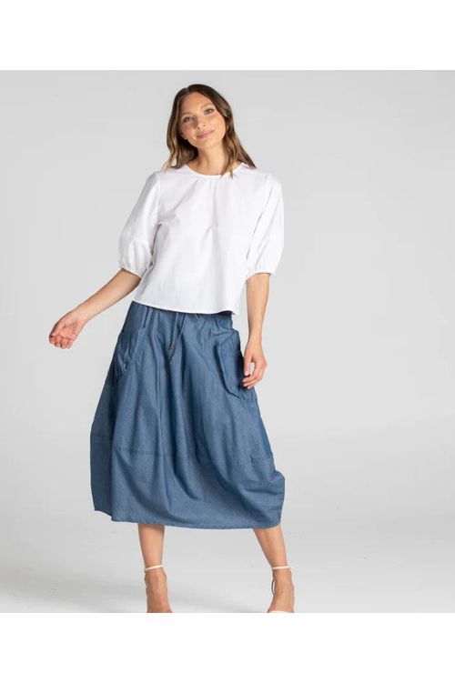 BOOM SHANKAR GURU SKIRT - CHAMBRAY