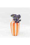 HALCYON STRIPE VASE ORANGE - 20CM