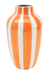 HALCYON STRIPE VASE ORANGE - 20CM