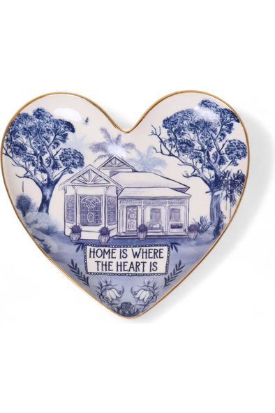 LALA LAND HEART SHAPE TRINKET TRAY - PIECES OF POETRY