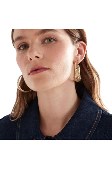 ELK  HULLE LARGE HOOP EARRING - GOLD
