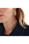 ELK  HULLE LARGE HOOP EARRING - GOLD