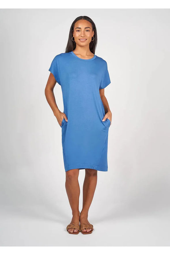 LOU LOU NICKS TEE DRESS - COBALT