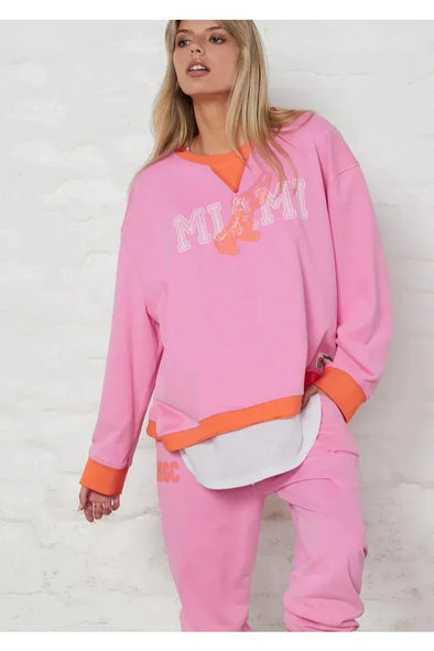 HAMMILL & CO MIAMI SPORT SWEAT - PINK