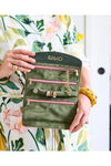 KIP&CO VELVET JEWELLERY ROLL O/S