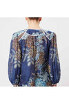 ONCE WAS GRANADA COTTON SILK TOP - AZTEC FLOWER