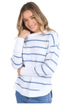 FOXWOOD FARRAH STRIPE LONG SLEEVE - BLUE