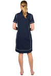 VASSALLI  KNIT DRESS - NAVY