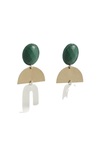 ELK LEDUR DROP EARRING - SILVER