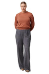 ONCE WAS EASTYN MERINO WOOL COTTON BLEND KNIT - TAWNY