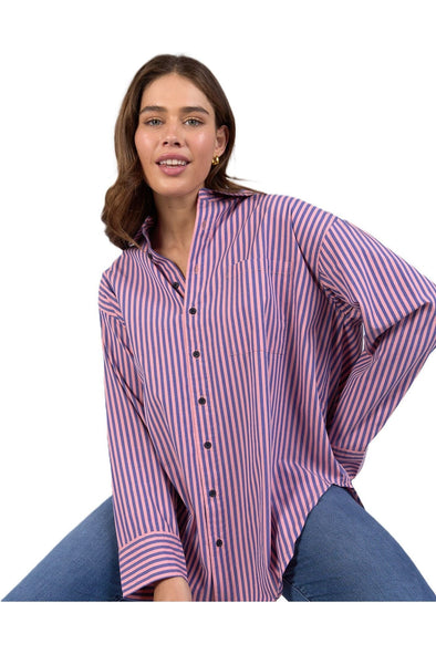 ELM LILA STRIPE SHIRT - BLUE/ PINK
