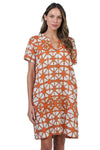 NATURALS LINEN SHORT SLEEVE DRESS - URCHIN