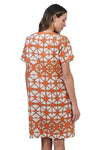 NATURALS LINEN SHORT SLEEVE DRESS - URCHIN