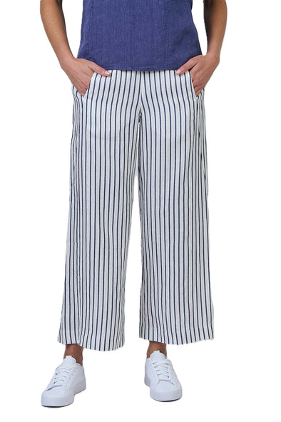 NATURALS LINEN PANT - BLUEBERRY STRIPE