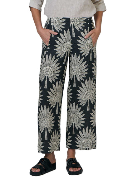 NATURALS LINEN PANT  - DATE PALM