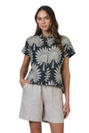 NATURALS LINEN SHIRT - DATE PALM