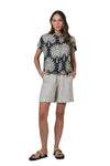 NATURALS LINEN SHIRT - DATE PALM