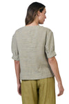 NATURALS STRIPE LINEN SHIRT - REED
