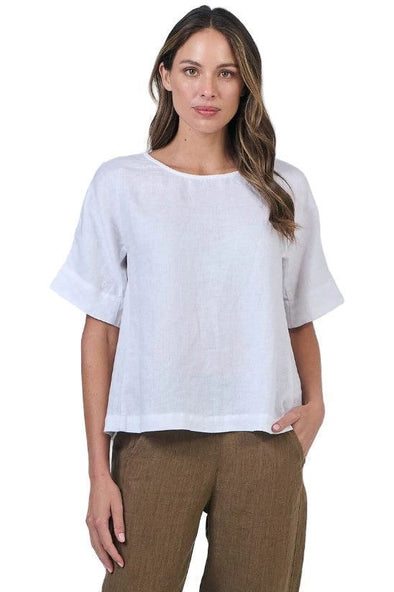 NATURALS LINEN SHIRT - WHITE