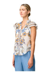 ONCE WAS LUMA COTTON SILK TOP - GOLDEN MEDINA