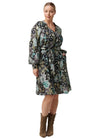 ONCE WAS EMERSYN LINEN VISCOSE DRESS - DAHLIA FIELDS