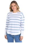 FOXWOOD FARRAH STRIPE LONG SLEEVE - BLUE