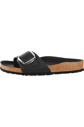 BIRKENSTOCK MADRID, BIG BUCKLE, BLACK OILED LEATHER