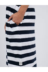 MAEVE MIDI DRESS - NAVY STRIPE