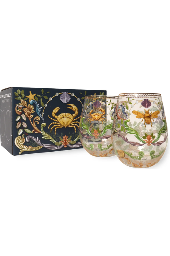 LALA LAND GLASS TUMBLER - MAJESTIC COAST (SET)