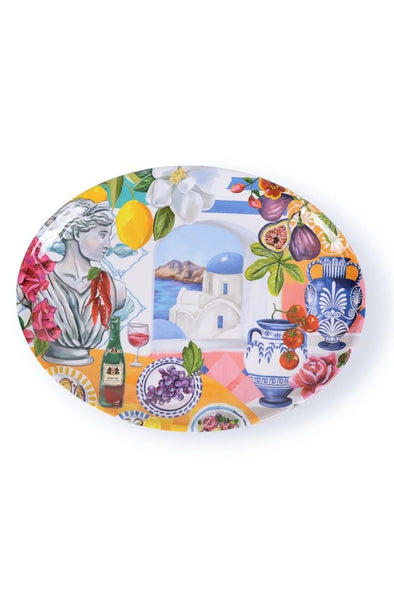 LALA LAND OVAL DISH - MEDITERRANEAN SUMMER