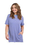 ELM MERRY TEE DRESS - OCEAN BLUE