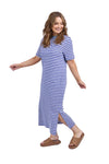 ELM MERRY TEE DRESS - OCEAN BLUE